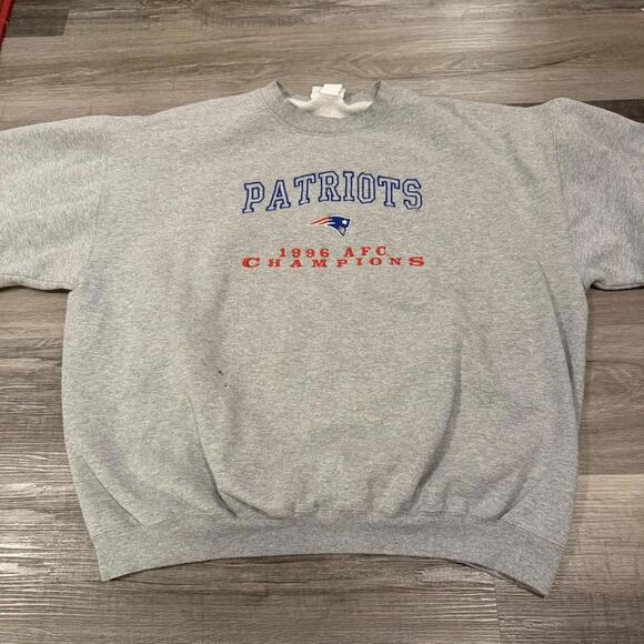 vintage New England patriots AFC Champions sweatshirt XL 96 - Picture 3 of 7